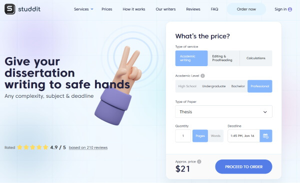 studdit.com - thesis writing services